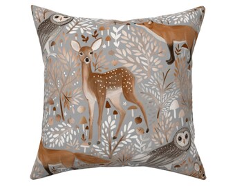 18x18 365 Animal Nature Lover Cute Woodland Animal Bear Deer Insects Forest Pattern Throw Pillow Zone Multicolor 18x18 365 Animal Nature Lover Cute Woodland Animal Bear Deer Insects Forest Pattern Throw Pillow Zone Multicolor