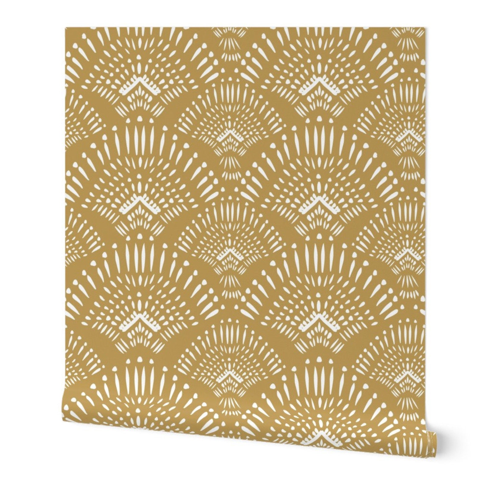 Art Deco Wallpaper 6 Gold Boho Print by Shopcabin Etsy