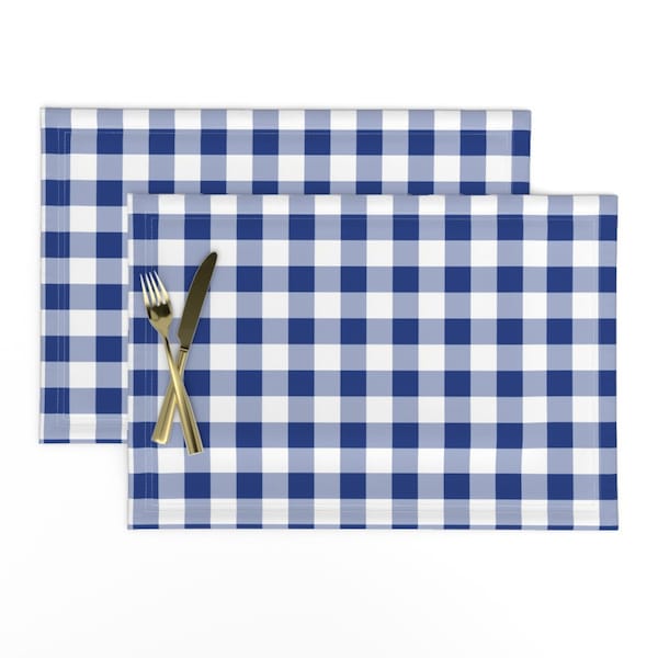 Cobalt Blue Placemats Etsy