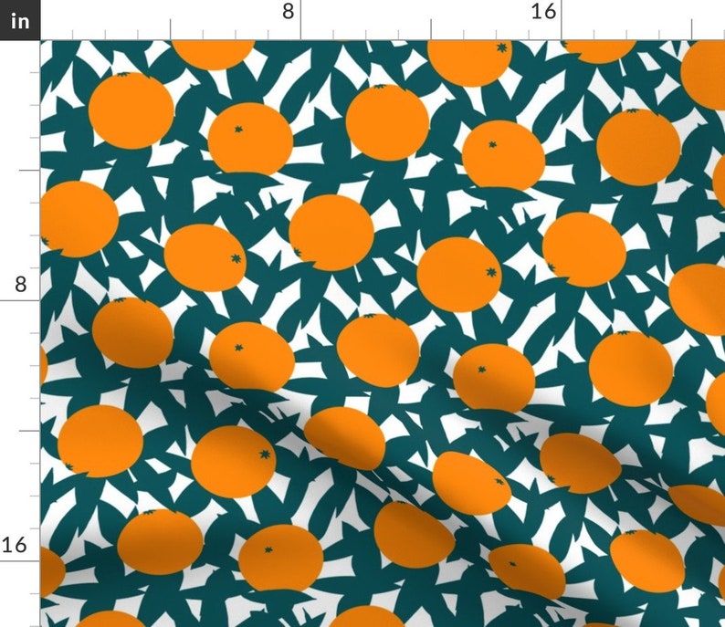 Fruit Botanical Cloth Napkins by Spoonflower Citrus Dinner Napkins Set of 2 - Art Deco Minimalist Orange Grove by elliottdesignfactory