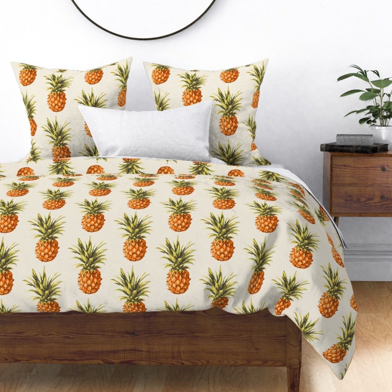 Pineapple Duvet Cover Vintage Pineapple by Jamiegodfrey Etsy