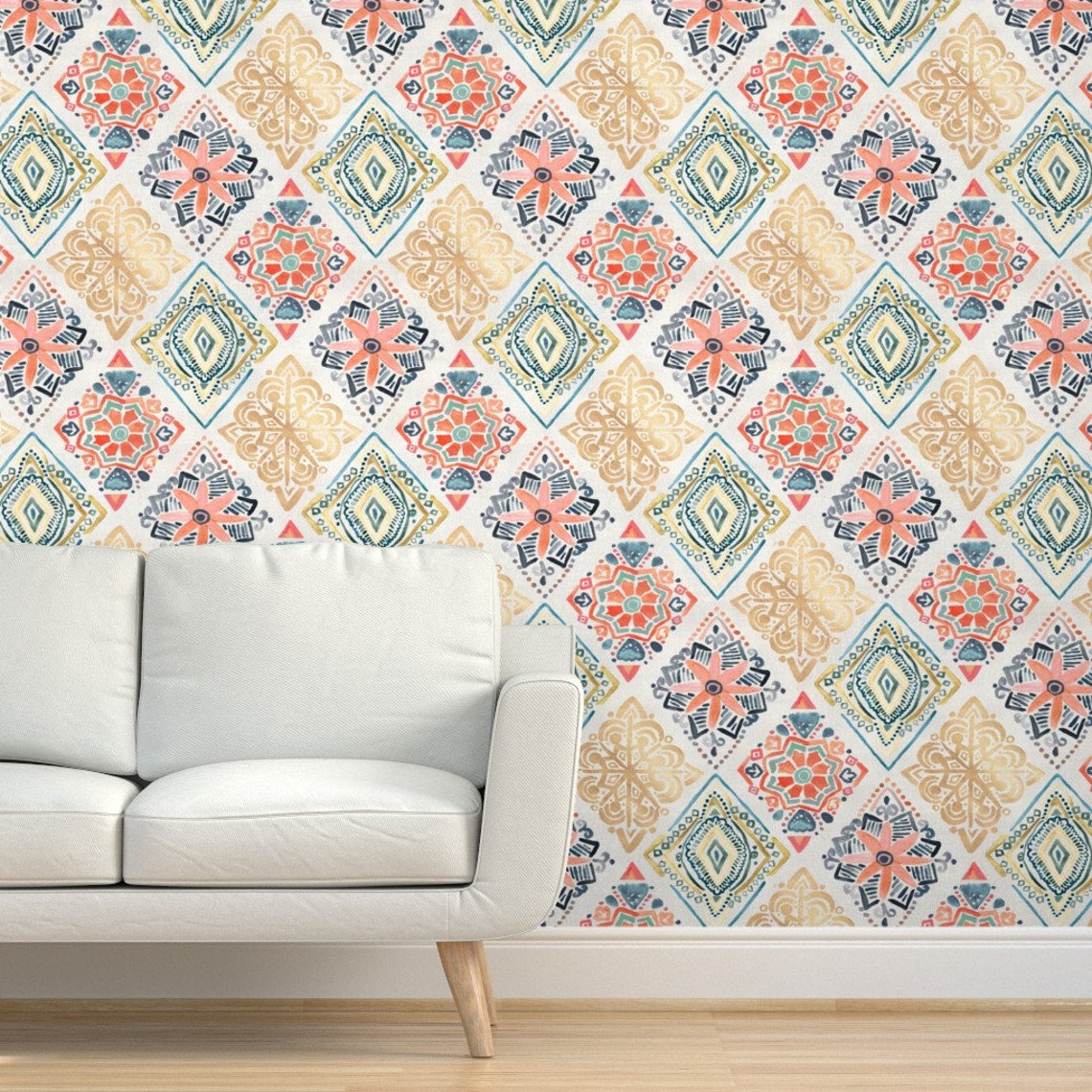 Pysanky Wallpaper Gilded Pysanky Diamonds by tangerine-tane | Etsy