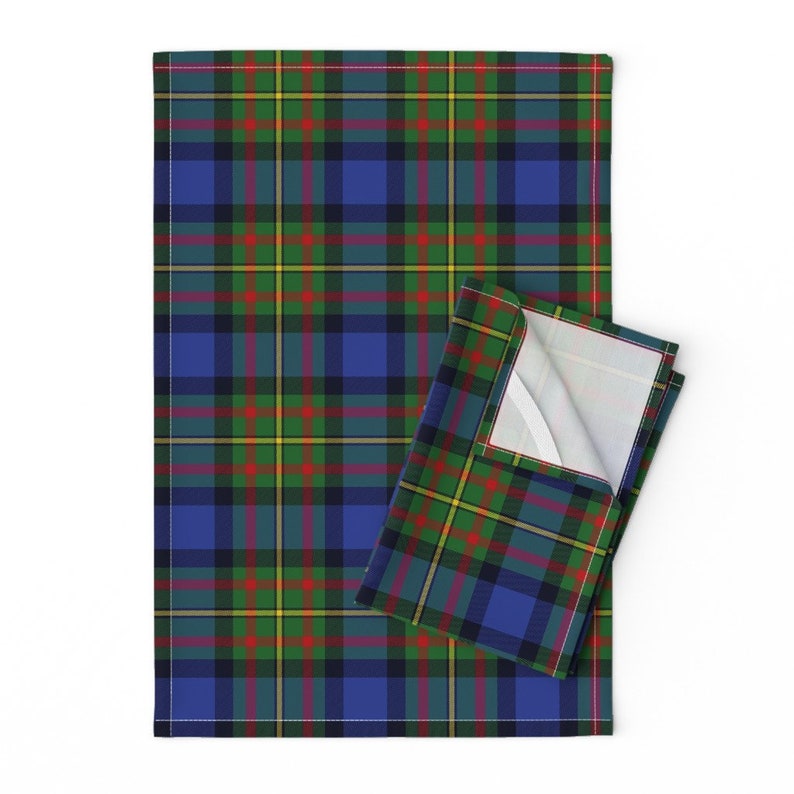 Tartan Tea Towels set of 2 Maclaren Tartan by Weavingmajor Etsy