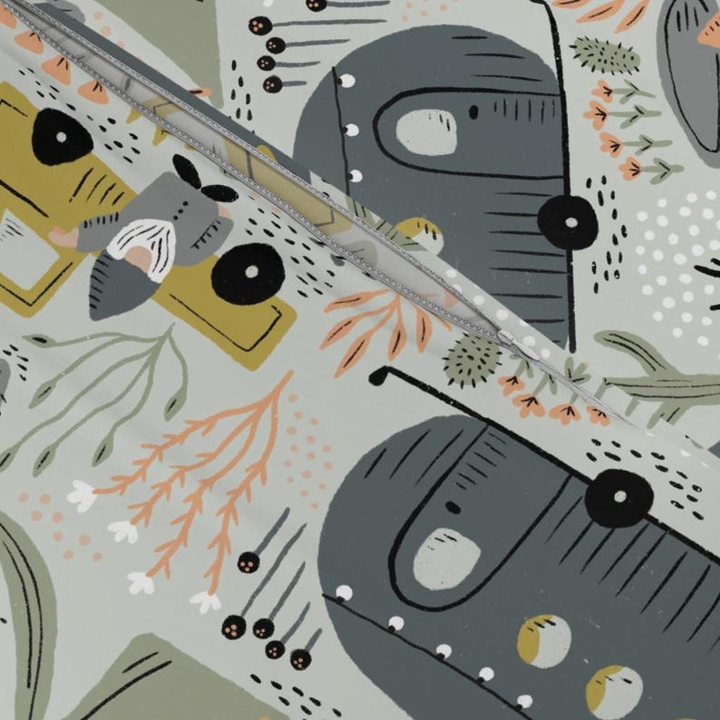 Gnomes Bedding - Gnome Nomads by amy_maccready - Camper Van Desert Camping Folklore Cotton Sateen Duvet Cover OR Pillow Shams by Spoonflower image 5