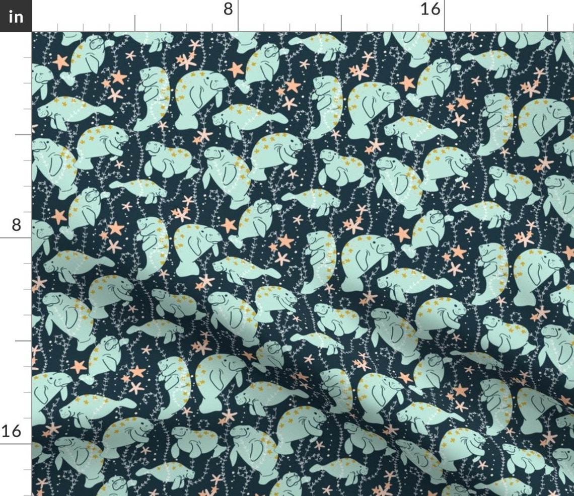 Mermaid Tea Towels set of 2 Oh the Huemanatee Updated by Etsy