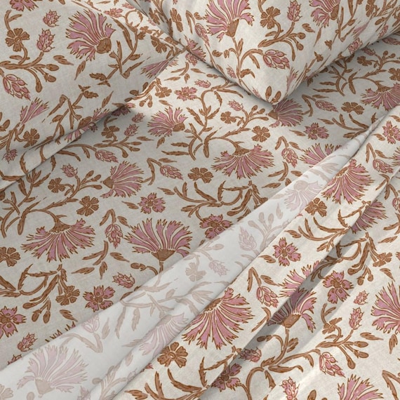 高級布団5点セット【ベージュ フラワーパターン、アンテイーク 【公式