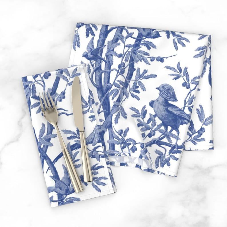 Spoonflower Botanical Dinner Napkins - Thumbnail 2