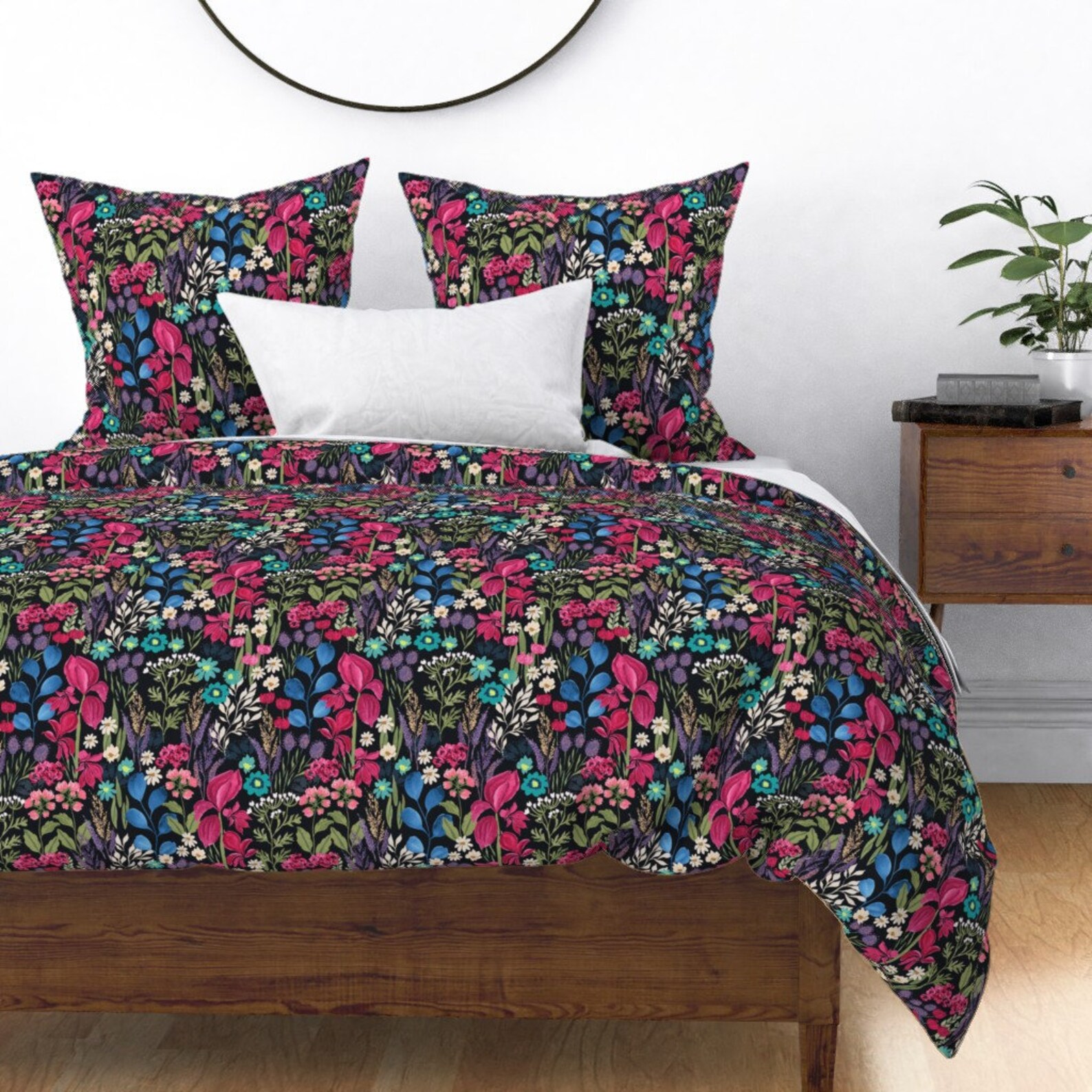 English Floral Duvet Cover English Cottage Garden Dark by Etsy