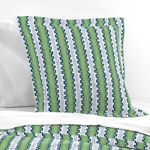 Green Preppy Bedding - Stripe Green and Navy by Danika_herrick ...