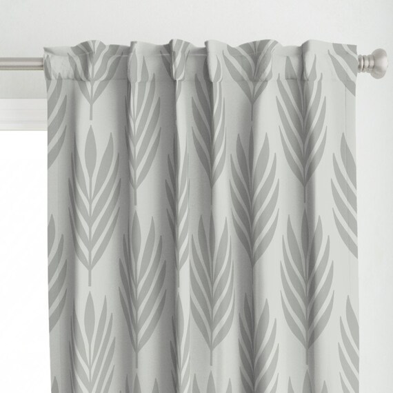 Home & Living Curtains & Window Treatments Neutral Palm Leaf Curtain