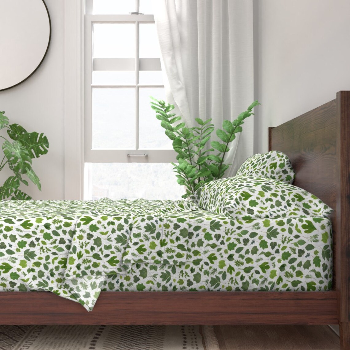 Green Leaf Sheets Green Leaves of Summer by Bottlebranch Etsy