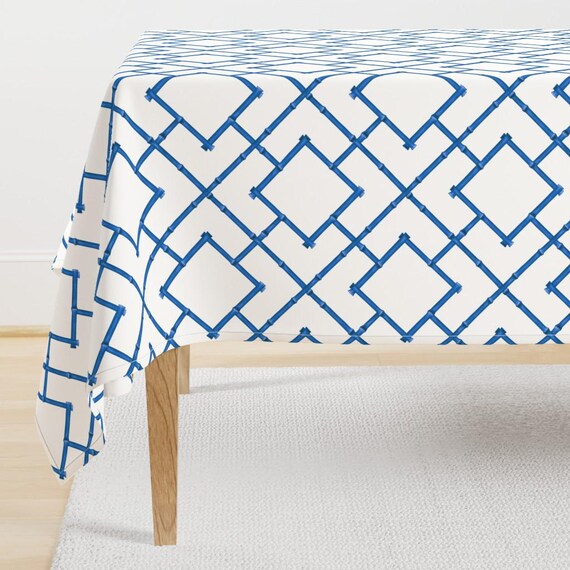 Bambus Tischdecke - Osaka Trellis Cobalt von willowlanetextiles - Blaue  Chinoiserie Preppy Trellis Baumwollsatin Tischdecke by Spoonflower - Etsy  Schweiz