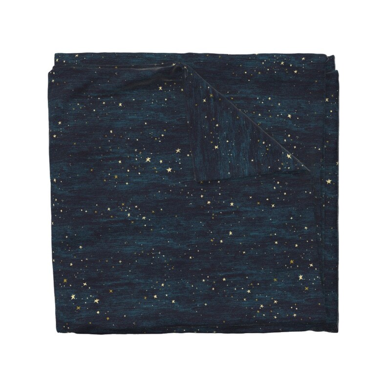 Nighttime Stars Duvet Cover Night Sky Stars Midnight Blue by - Etsy