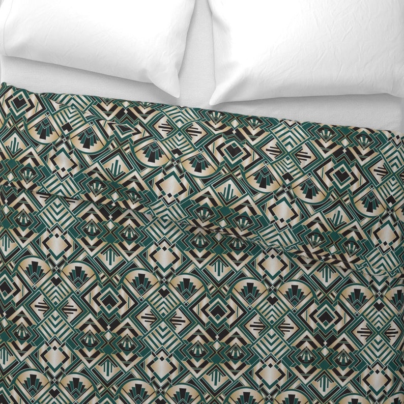 Art Deco Duvet Cover Roaring Twenties by Diseminger Etsy