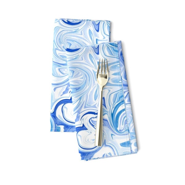 Marbled Napkins Etsy