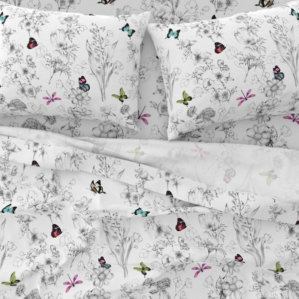 Butterfly Bedding Etsy