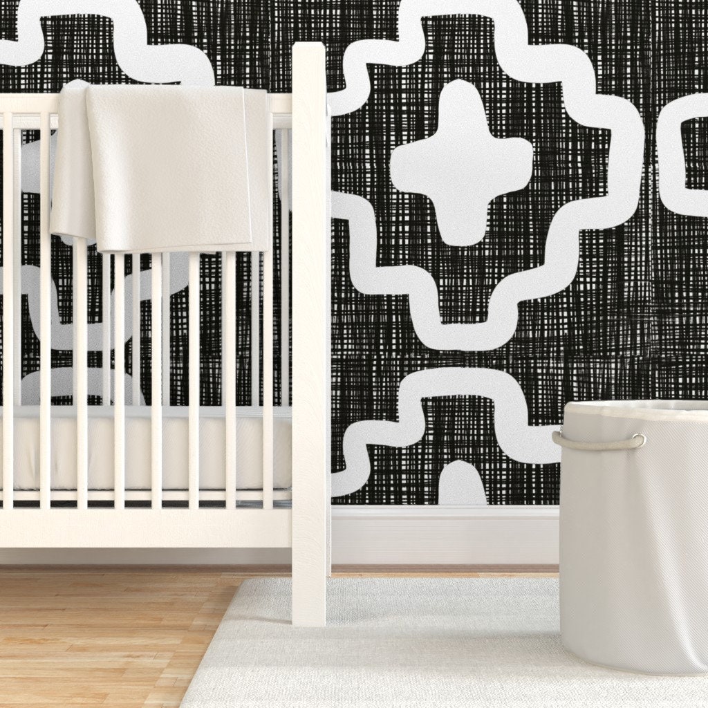 Mud Cloth Wallpaper Woven African Pattern by | Etsy