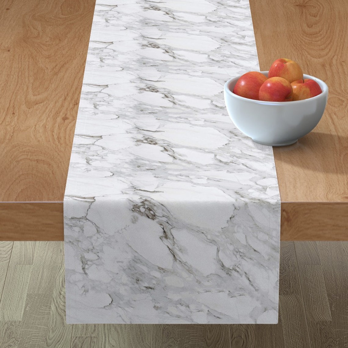 Marble Table Runner Calcutta Marble Gray by mlags Granite Etsy