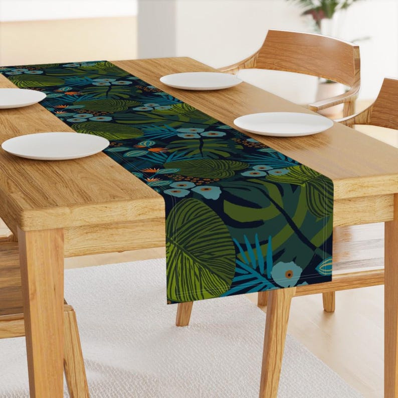 Spoonflower Table Runner