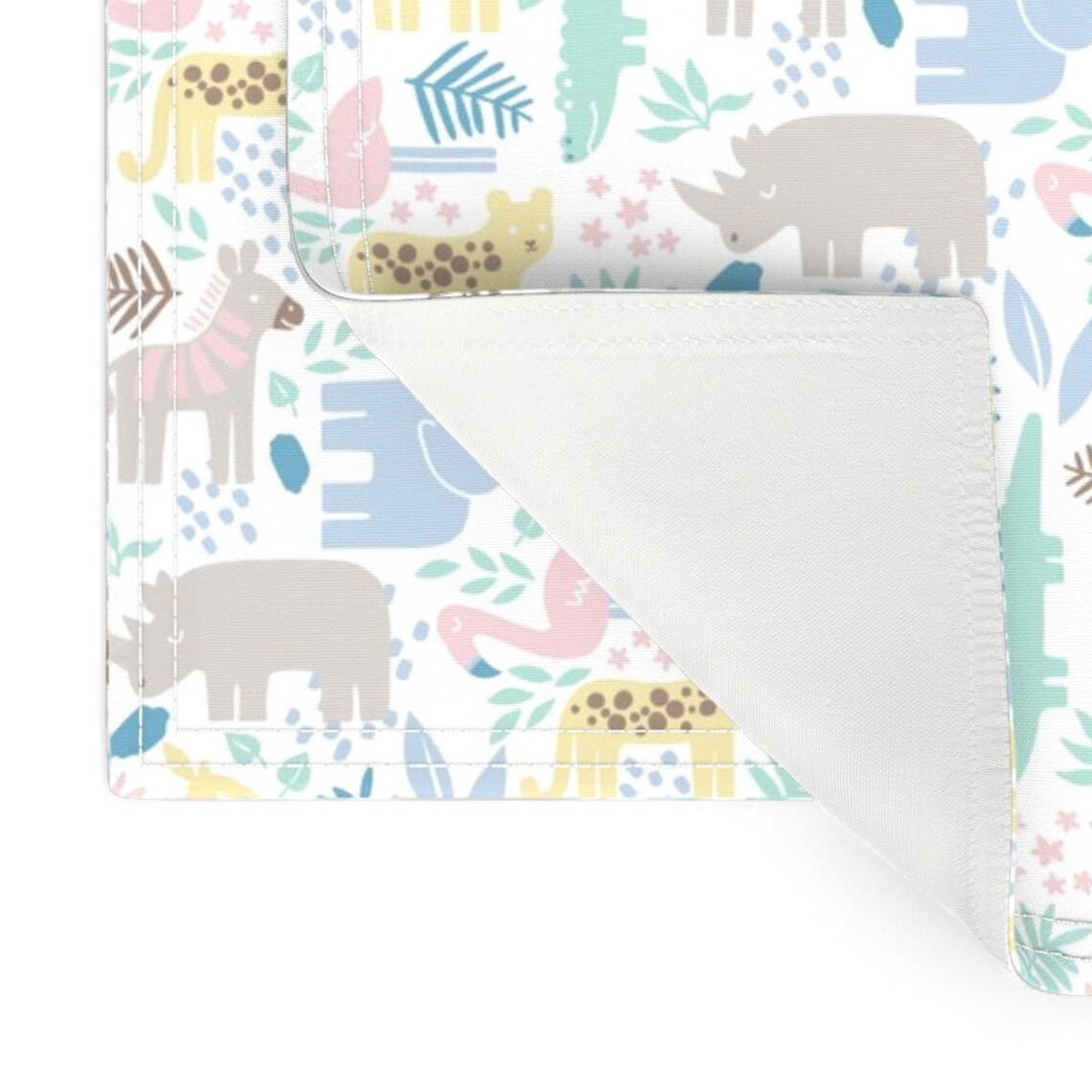 Animal Placemats Set of 2 Safari Animal Nursery 1 by Etsy