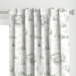 Vintage Winnie the Pooh Curtains - Etsy Winnie The Pooh Curtains Set Of 2 Panels Hook Top 23 X 60 1970s main image 1