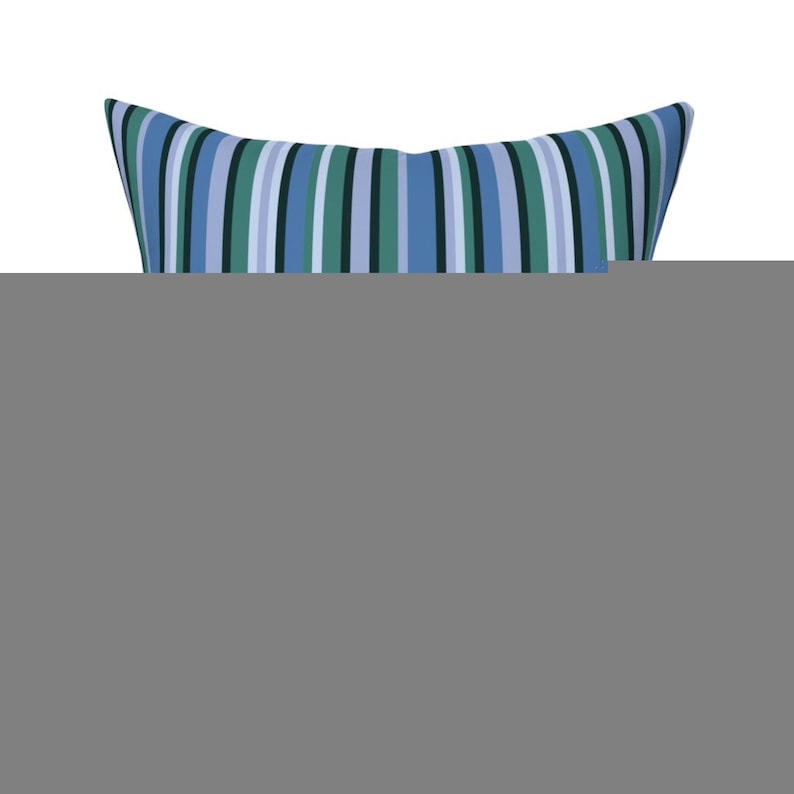 Rustic Stripes by maryyx Peaceful  Calm Tranquil Vertical Blue Green 18x18 Square Throw Pillow by Spoonflower Striped Throw Pillow