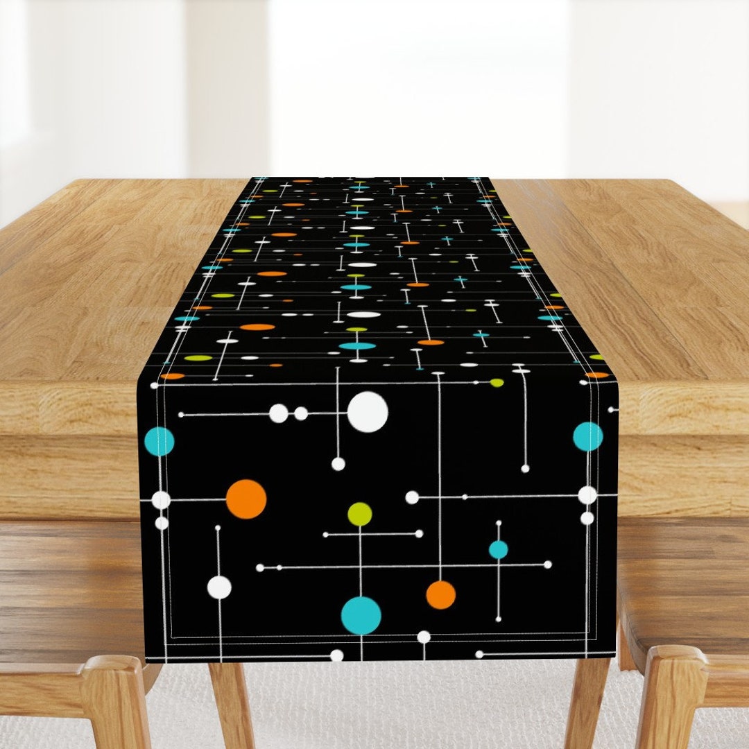 Space Age Table Runner - Ballastic by Tonyanewton - Midcentury Modern ...