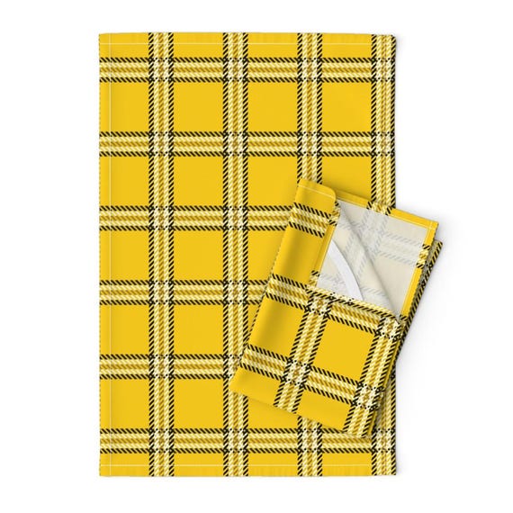 Bright yellow tea towels discount