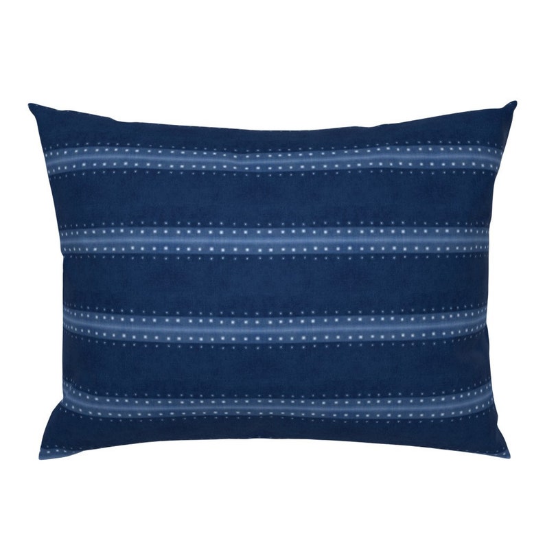 Indigo Shibori Pillow Sham Indigo Blue Shibori by Forest&sea Etsy