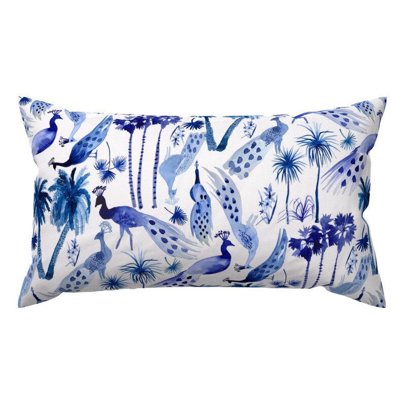 Peacock Accent Pillow Peacock Arboretum by Limezinniasdesign Etsy