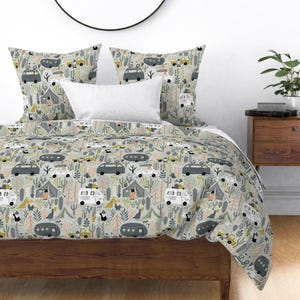 Gnomes Bedding - Gnome Nomads by amy_maccready - Camper Van Desert Camping Folklore Cotton Sateen Duvet Cover OR Pillow Shams by Spoonflower image 9