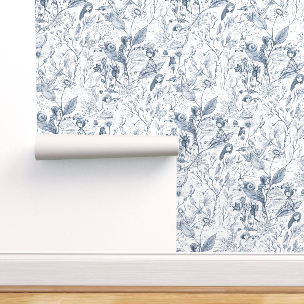 Share more than 52 blue floral peel and stick wallpaper super hot in