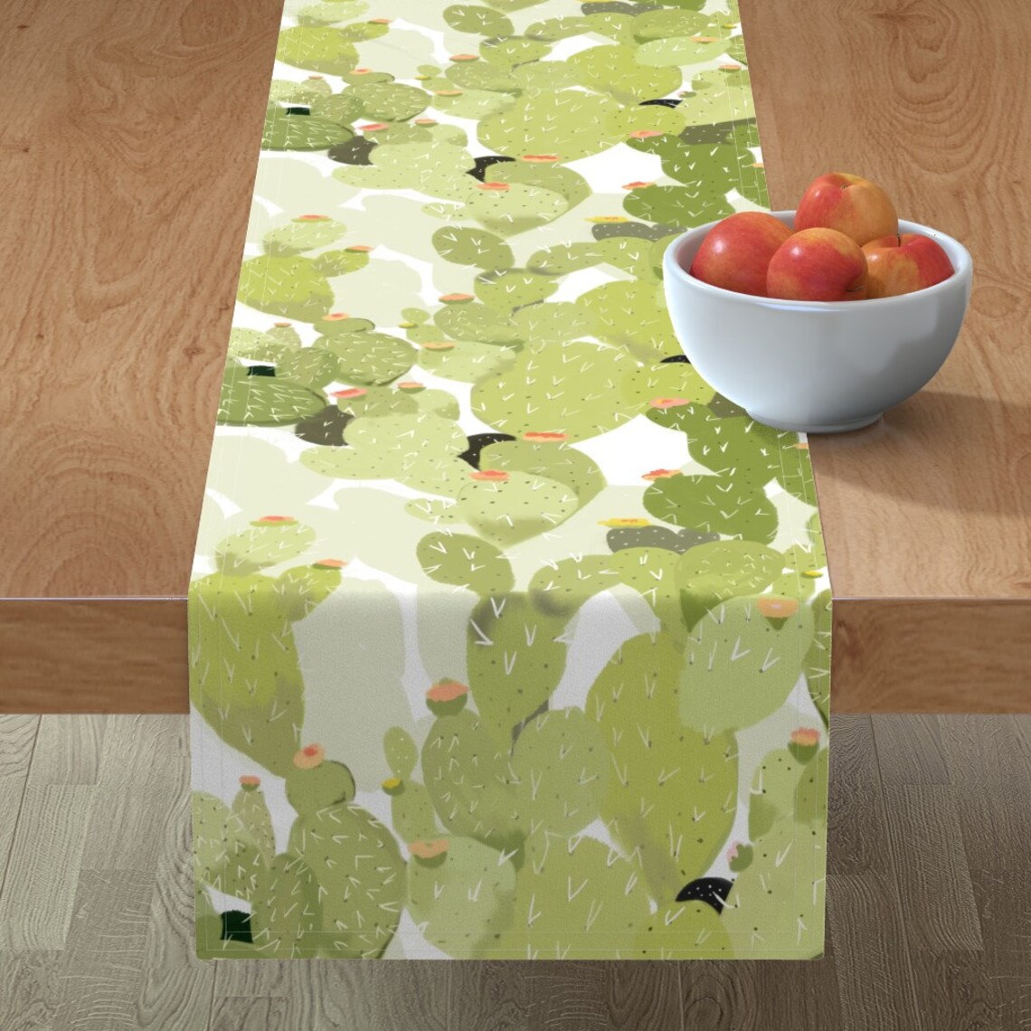 Kakteen Print Tischläufer Kaktus Garten von alison_janssen