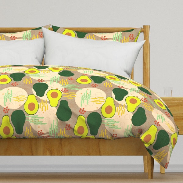 Mid-century Bedding - Mid Century Burritos by vinpauld - Food Mexican Tortilla Cotton Sateen Duvet Cover OR Pillow Shams by Spoonflower