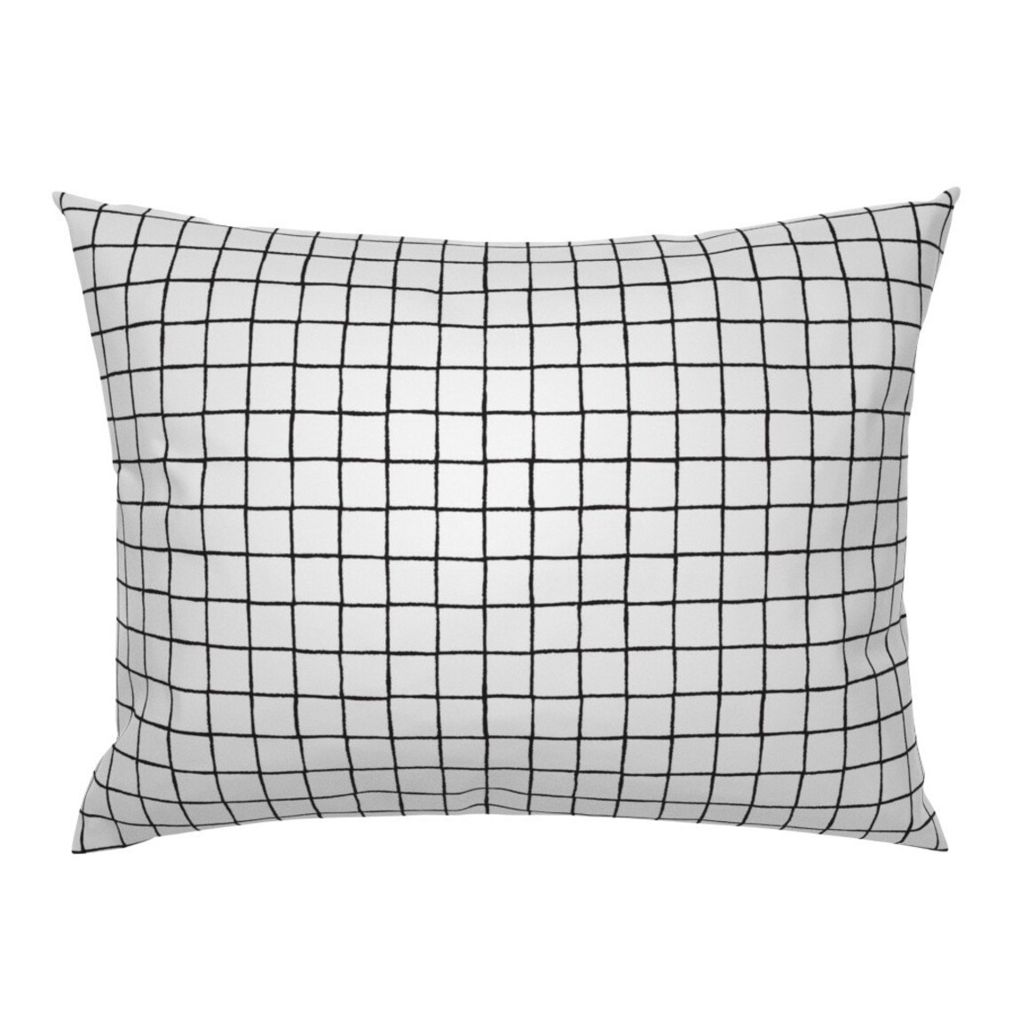 Black And White Pillow Sham Black And White Grid by Etsy