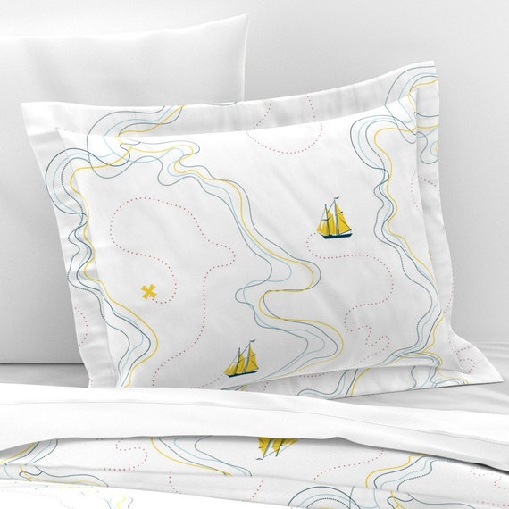 nautical euro sham