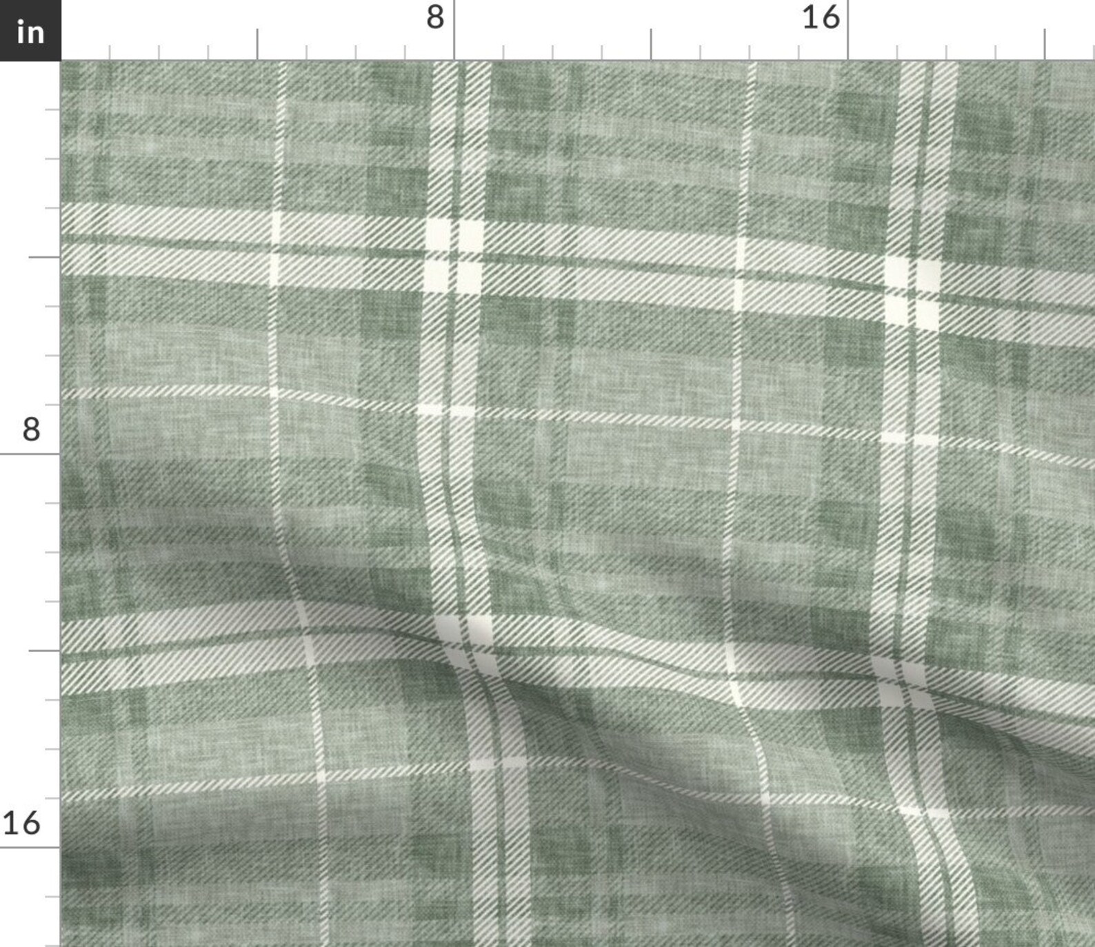 Green Plaid Throw Blanket Fall Plaid in Sage by Etsy