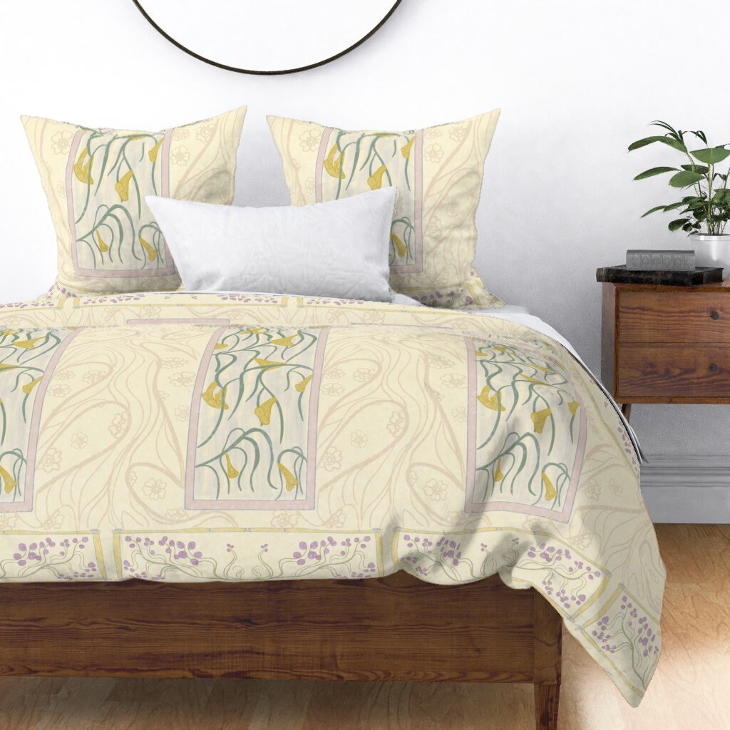 yellow and gray duvet cover king