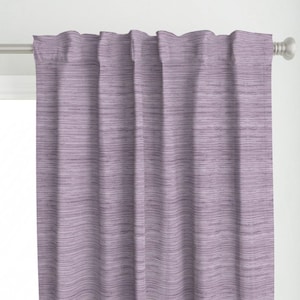 Lilac Coastal Curtain Panel - Lavender Coastal by willowlanetextiles - Violet Purple Lavender Spring Custom Curtain Panel by Spoonflower