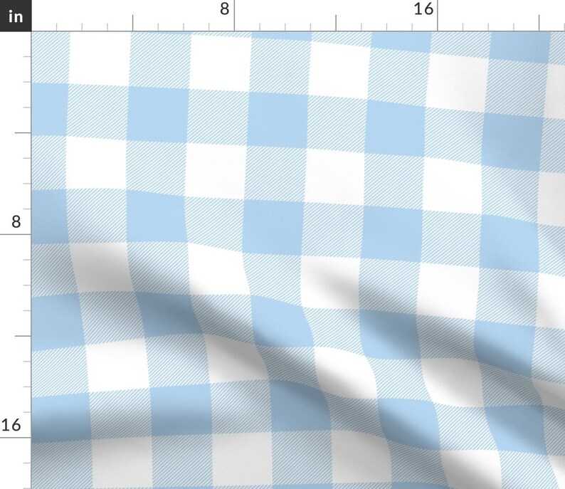 Big Buffalo Plaid Blue And White by sugarpinedesign Checked Table Runner Retro Blue Plaid Cotton Sateen Table Runner by Spoonflower