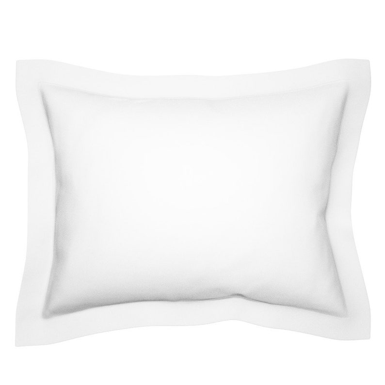 Pimpernel Original On Black by peacoquettedesigns Floral Pillow Sham Vintage Cotton Sateen Flanged Pillow Sham by Spoonflower