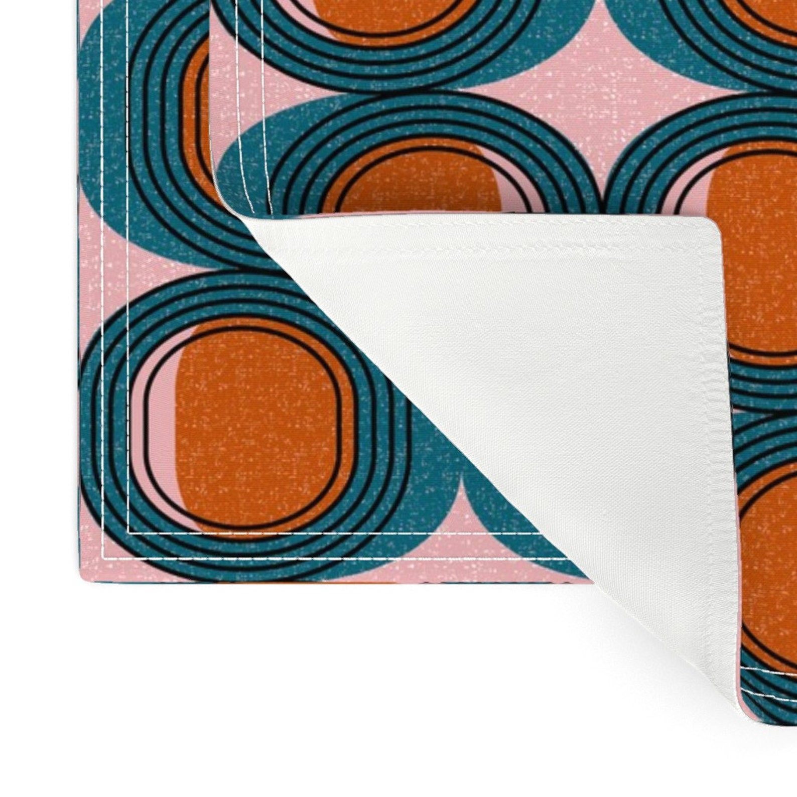 Mid Century Modern Placemats set of 2 Mid Century Elliptic Etsy