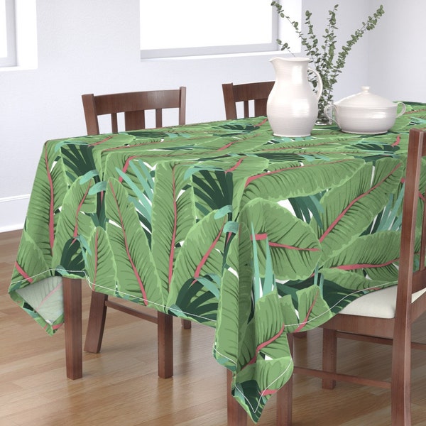 Banana Leaves Tablecloth Etsy