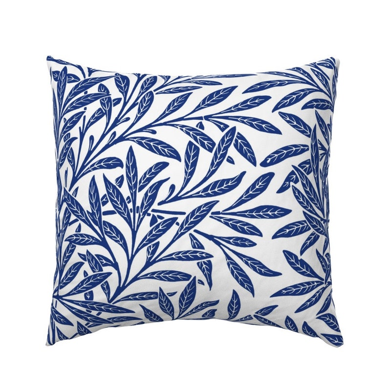 Ferns Pillow Sham Willow Willow Ware Blue And White by Etsy