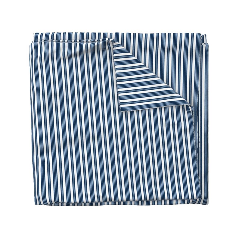 Stripes Duvet Cover French Ticking Blue by Etsy