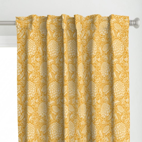 Arts And Crafts Vorhang Panel Vintage Blumen viktorianischer