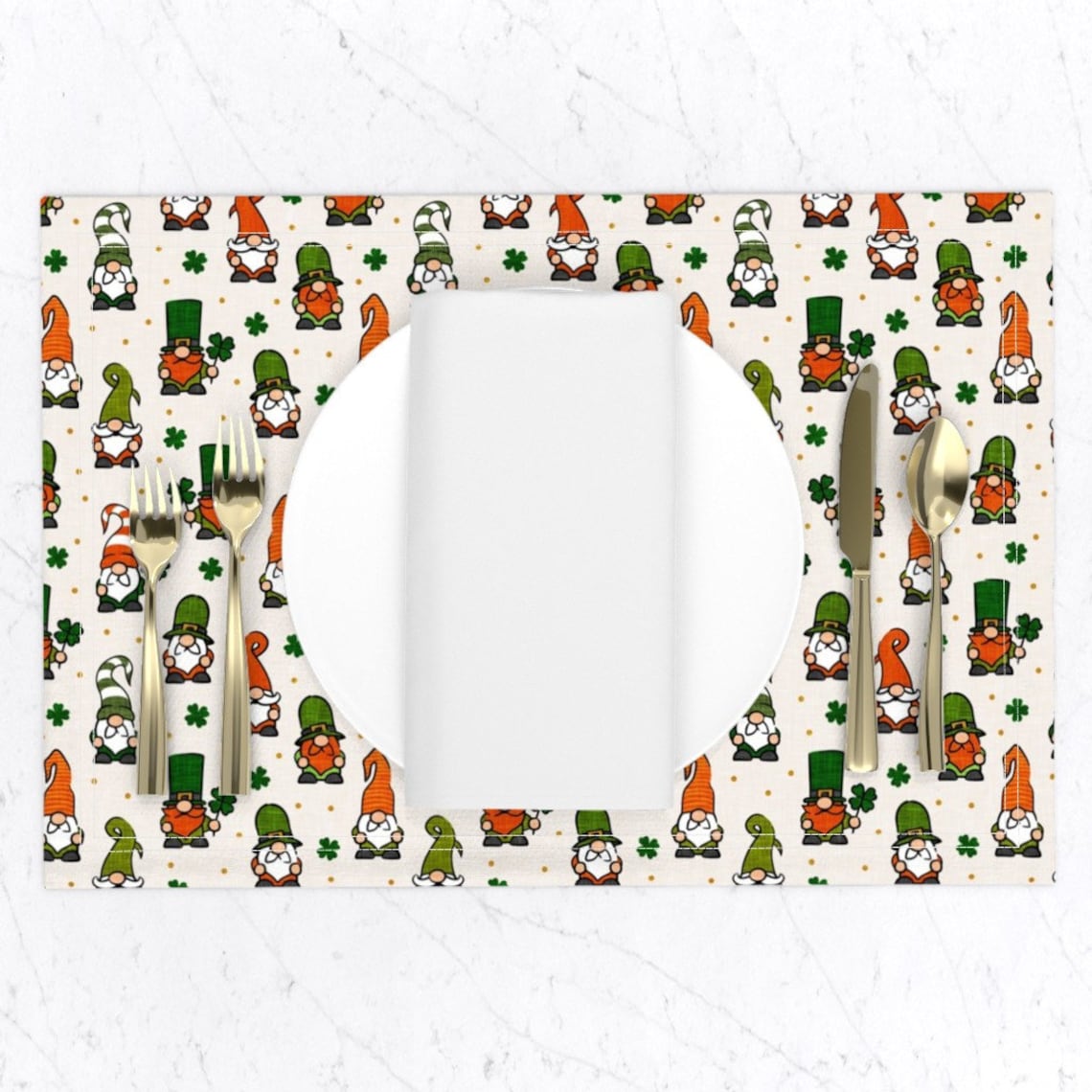 Scandi Gnomes Placemats Set of 2 St Patrick's Day Etsy