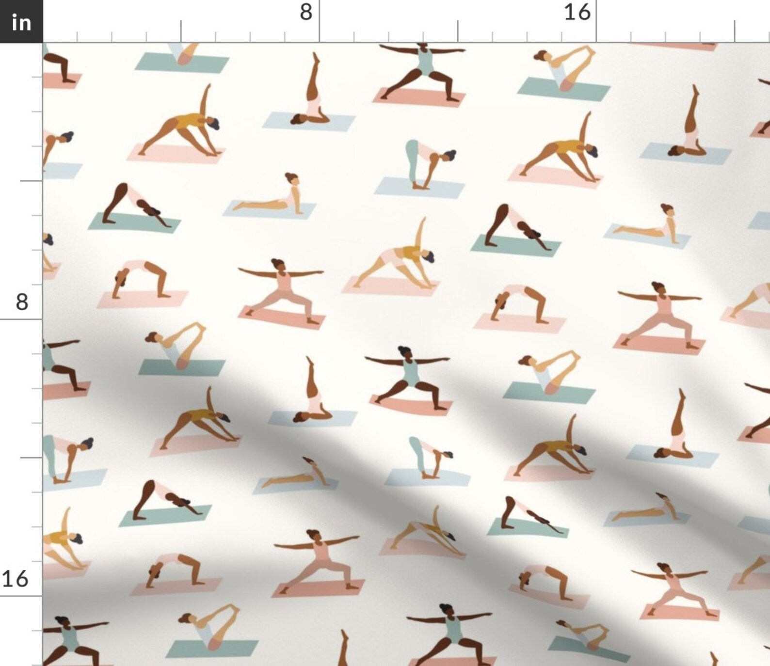 Yoga Poses Tablecloth Yoga Sun Salutations by Etsy