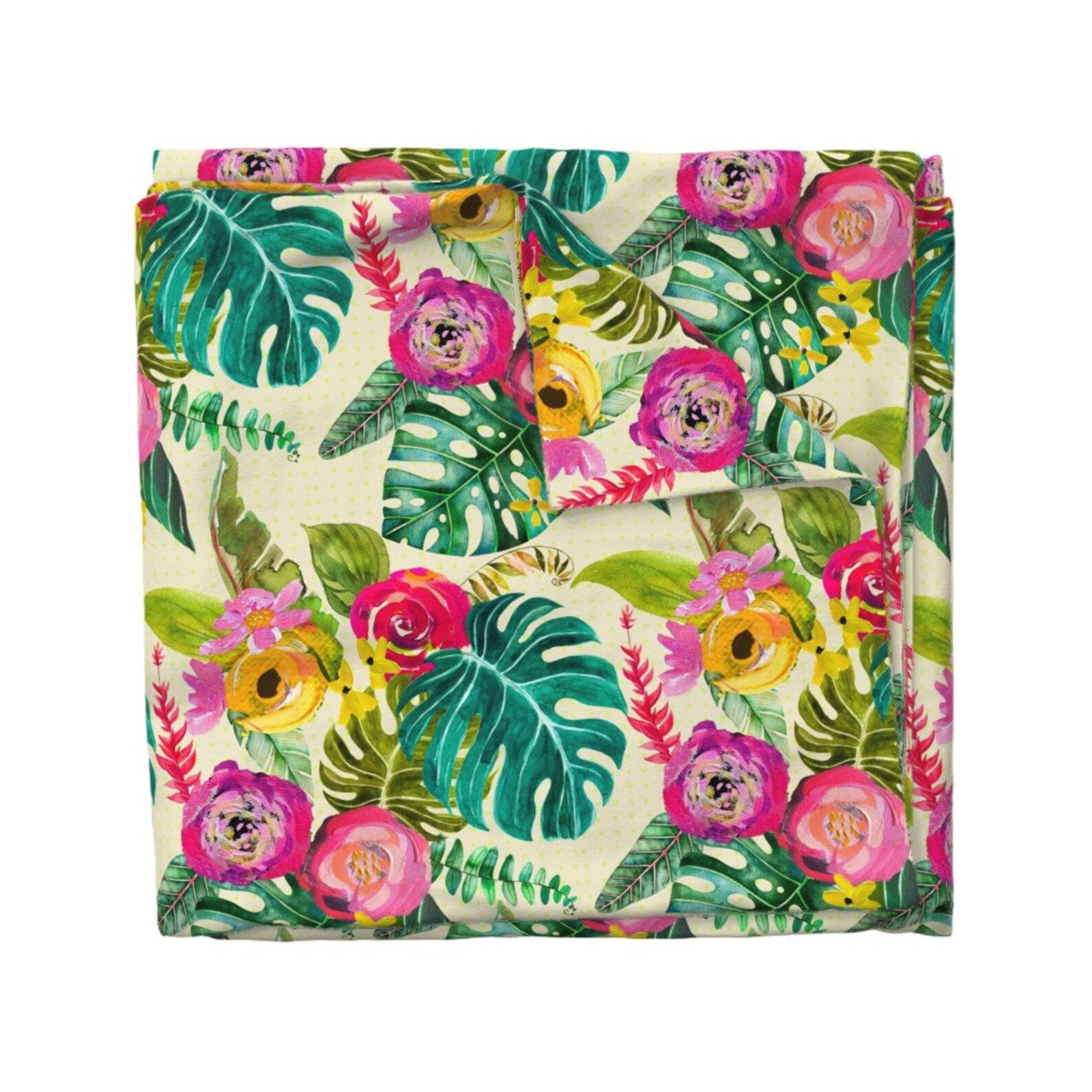 Boho Duvet Cover Boho Tropical Floral by Theartwerks Etsy