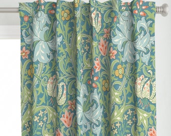 May include: Teal fabric with a repeating pattern of stylized flowers and leaves in shades of green, blue, pink, and yellow.